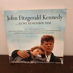 John Fitzgerald Kennedy "As We Remember Him" The MacMillan Company"" Preowned